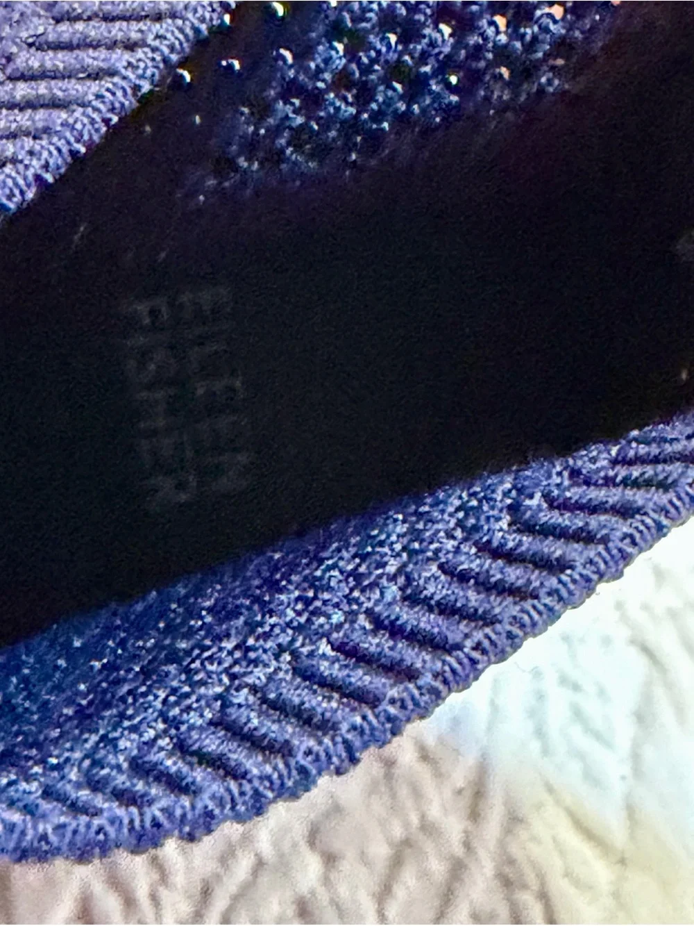 Eileen Fisher Navy Blue Sock Knit Wedge Booties 3” Rise Suede Overlays 7.5